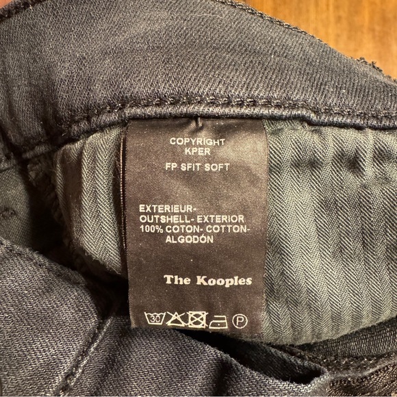 The Kooples Soft Denim Skinny Jeans Black Size 25 NWT - Picture 9 of 16